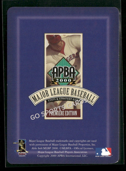 2000 APBA MLB Premiere Edition Martin Armando Gutierrez Reynoso