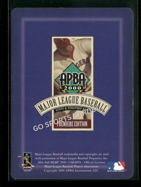 2000 APBA MLB Premiere Edition Kelly Lee Stinnett