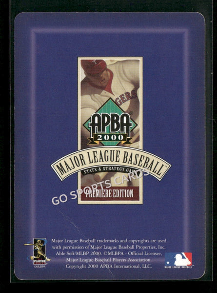 2000 APBA MLB Premiere Edition Forest Gregory Zeke Swindell