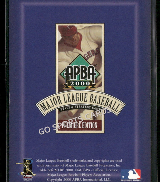 2000 APBA MLB Premiere Edition Tony Womack