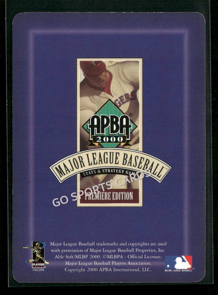 2000 APBA MLB Premiere Edition Manny Aybar