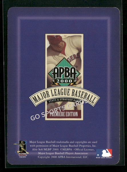 2000 APBA MLB Premiere Edition Alberto Terrero Castillo
