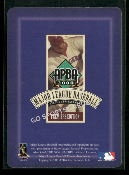 2000 APBA MLB Premiere Edition Placido Polanco