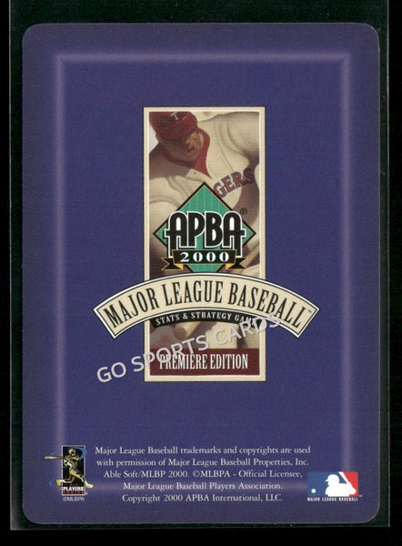 2000 APBA MLB Premiere Edition Scott Aldred