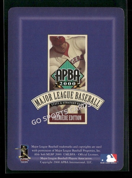 2000 APBA MLB Premiere Edition Gary David Bennett Jr