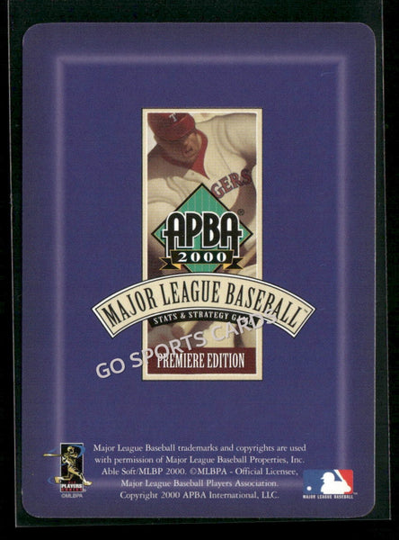 2000 APBA MLB Premiere Edition Kevin Jordan