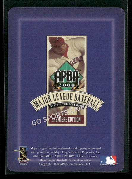 2000 APBA MLB Premiere Edition Robert Alan Person