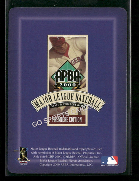 2000 APBA MLB Premiere Edition Randy Wolf