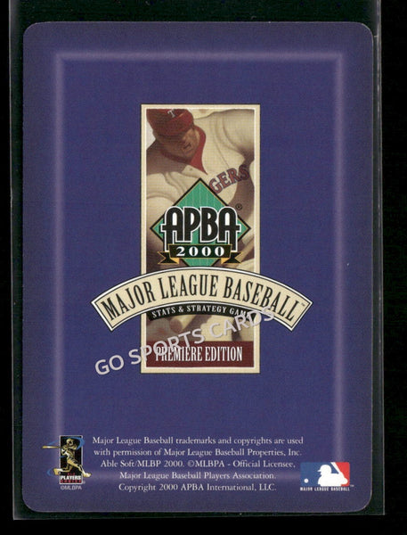 2000 APBA MLB Premiere Edition Kris Benson