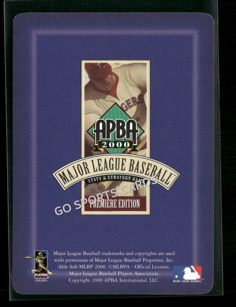 2000 APBA MLB Premiere Edition John Bradley Butterbean Clontz