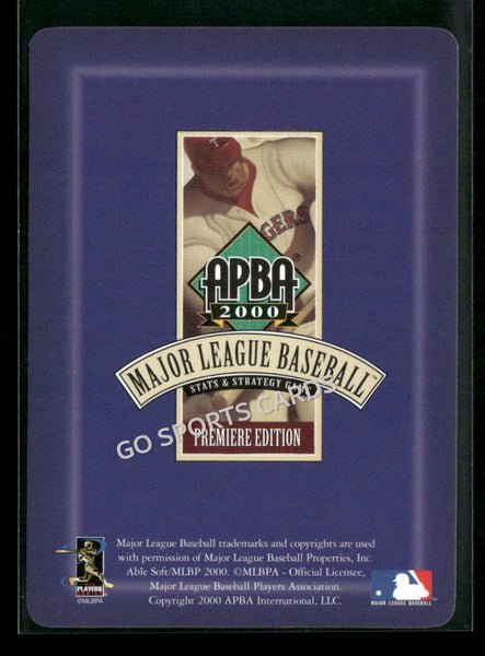 2000 APBA MLB Premiere Edition Al Martin