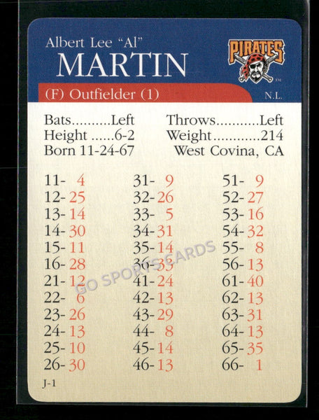 2000 APBA MLB Premiere Edition Al Martin