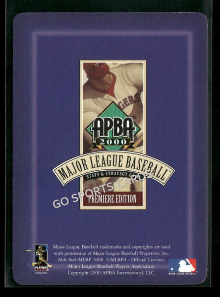 2000 APBA MLB Premiere Edition Warren Randall Espy Morris