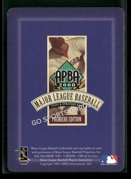 2000 APBA MLB Premiere Edition Abraham Nunez