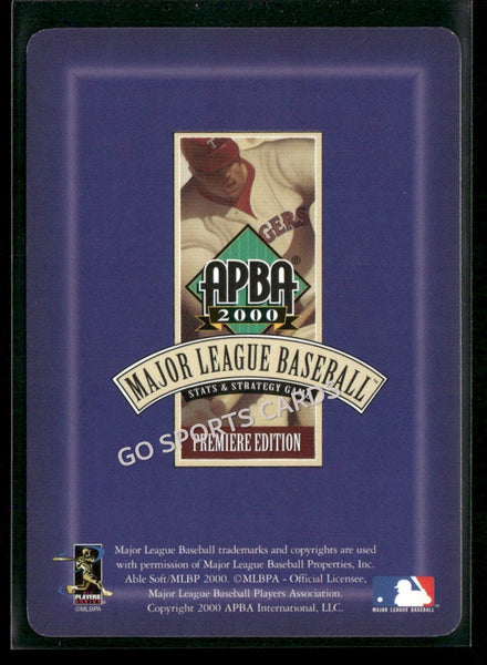 2000 APBA MLB Premiere Edition Joseph Melton Buckethead Oliver