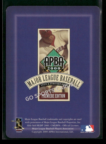 2000 APBA MLB Premiere Edition Todd Everett Ritchie
