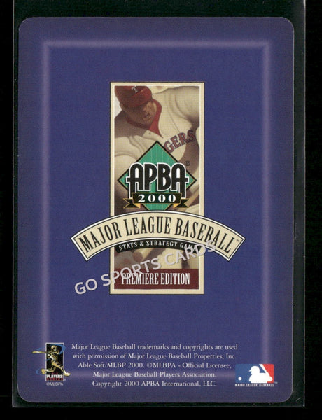2000 APBA MLB Premiere Edition Ed Sprague