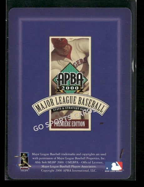 2000 APBA MLB Premiere Edition Mike Williams
