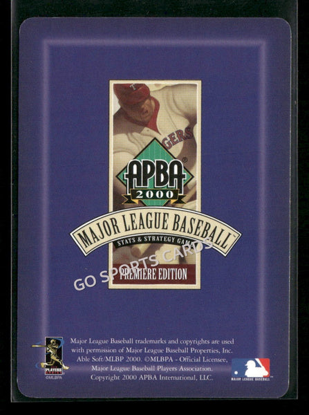 2000 APBA MLB Premiere Edition Rollie Thomas