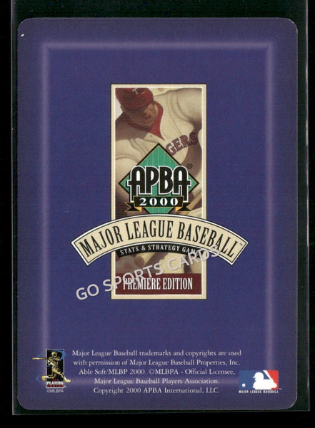 2000 APBA MLB Premiere Edition Andy Ashby