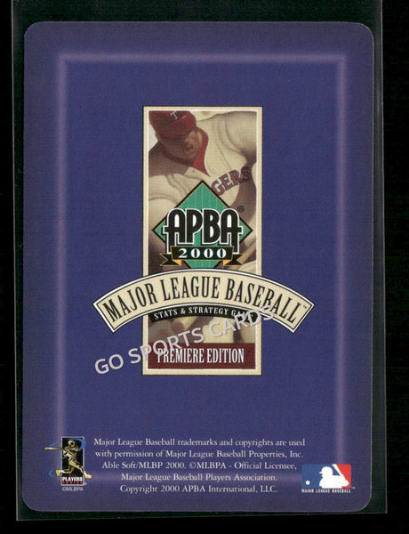 2000 APBA MLB Premiere Edition Danny Jackson