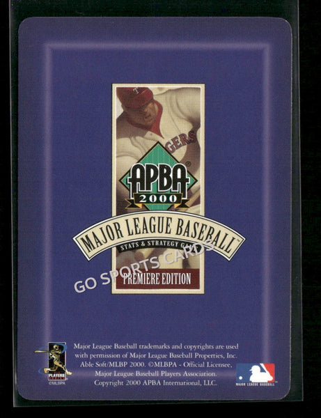 2000 APBA MLB Premiere Edition Wally Joyner