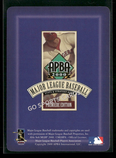 2000 APBA MLB Premiere Edition Reggie Sanders