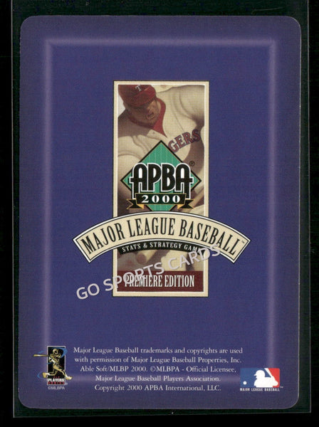 2000 APBA MLB Premiere Edition Donne Lee Wall