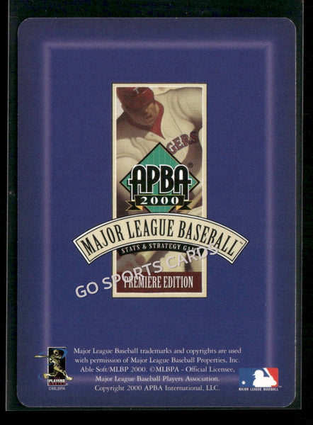 2000 APBA MLB Premiere Edition Dave Berg