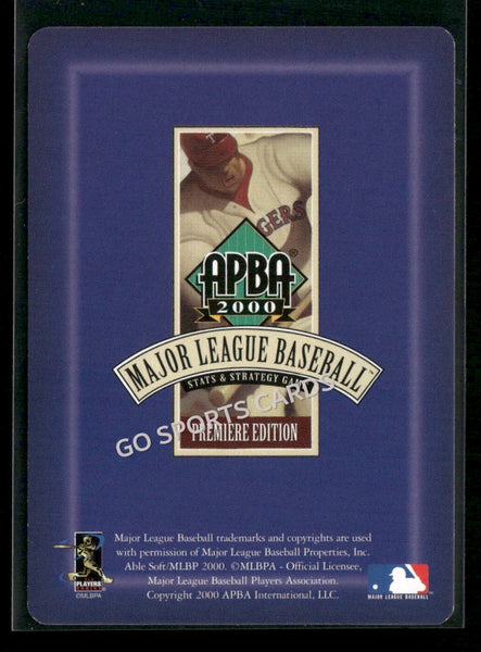 2000 APBA MLB Premiere Edition Luis Antonio Donato Castillo