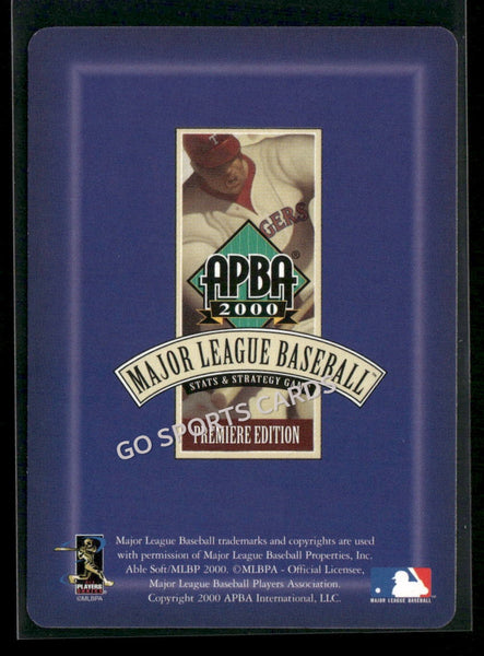 2000 APBA MLB Premiere Edition Alex Fernandez