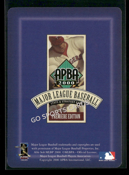 2000 APBA MLB Premiere Edition Alex Gonzalez