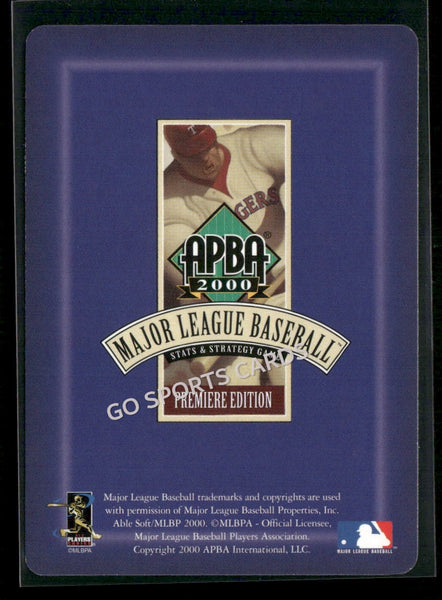 2000 APBA MLB Premiere Edition Brian Meadows