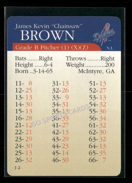 2000 APBA MLB Premiere Edition Kevin Brown