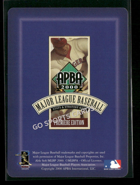 2000 APBA MLB Premiere Edition Alan Bernard Mills