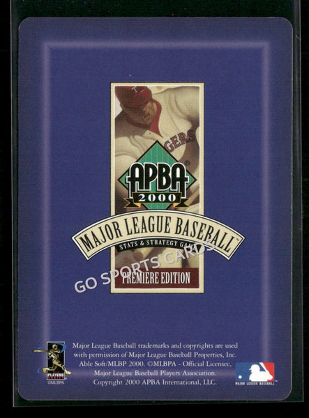 2000 APBA MLB Premiere Edition Ismael Valdes