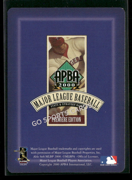 2000 APBA MLB Premiere Edition Devon White