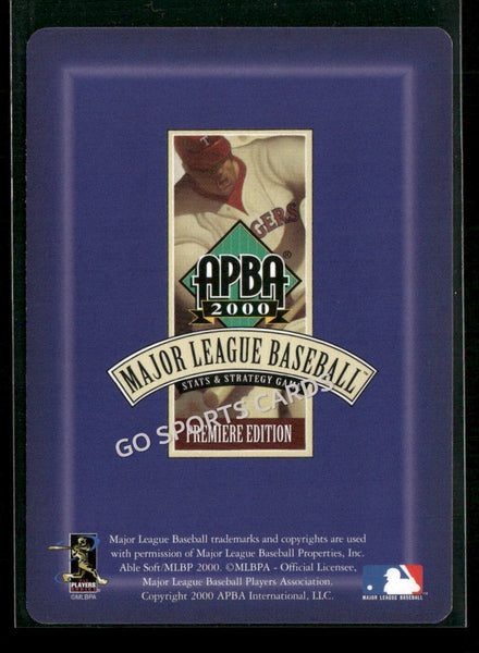 2000 APBA MLB Premiere Edition Brian Glen Banks