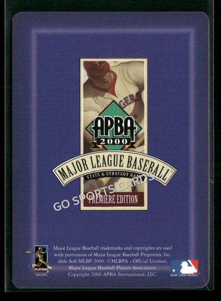 2000 APBA MLB Premiere Edition David Wayne Nilsson