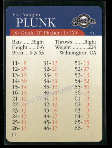 2000 APBA MLB Premiere Edition Eric Plunk