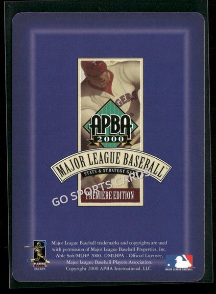 2000 APBA MLB Premiere Edition Bill Pulsipher