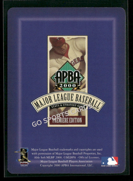 2000 APBA MLB Premiere Edition Fernando Vina