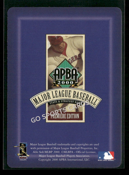 2000 APBA MLB Premiere Edition Dave Weathers