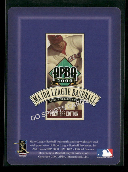 2000 APBA MLB Premiere Edition Steve Woodard