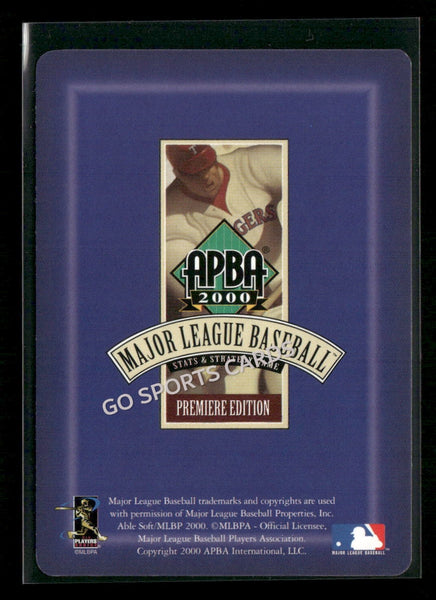 2000 APBA MLB Premiere Edition Miguel Batista