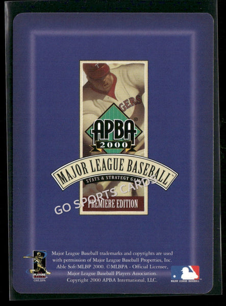2000 APBA MLB Premiere Edition Orlando Cabrera