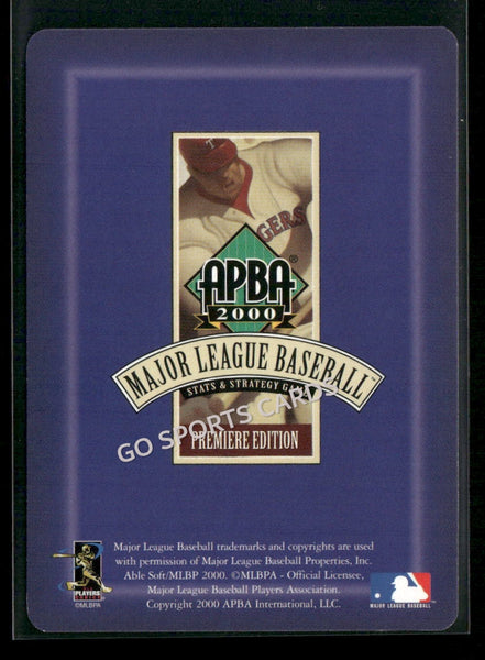 2000 APBA MLB Premiere Edition Manny Martinez
