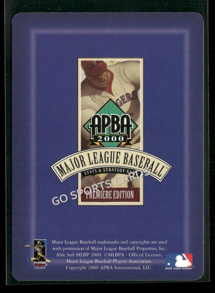 2000 APBA MLB Premiere Edition Mike Thurman