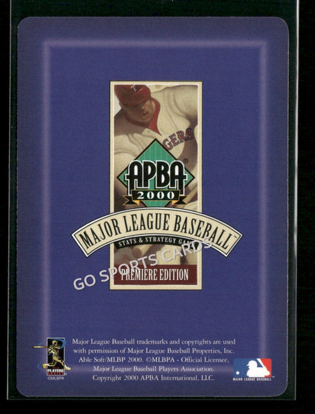 2000 APBA MLB Premiere Edition Jose Angel Vidro