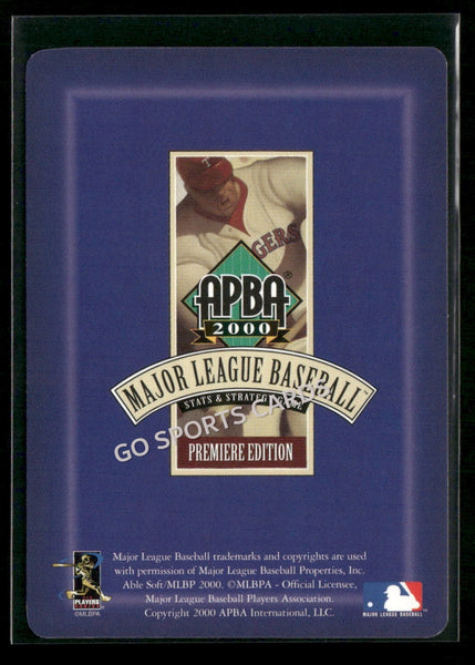 2000 APBA MLB Premiere Edition Manny Alexander